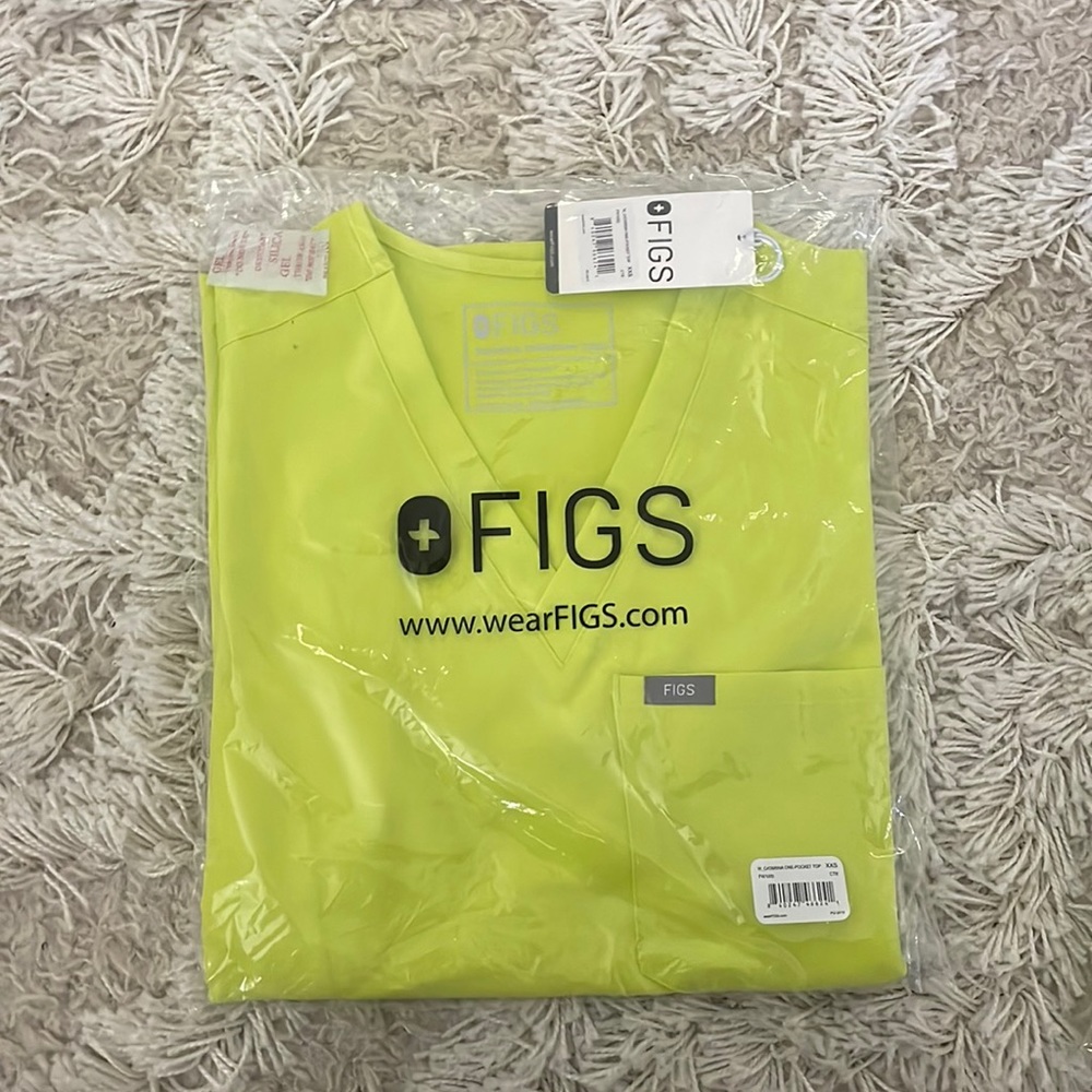 Figs Neon Citrine Scrubs Set